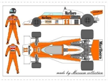 D574 1/20 McLaren M23 suit&Tobacco Decal [D574]