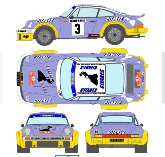 D744 1/24 Porsche 935 '78 Monte Carlo decal [D744]