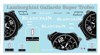D748 1/64 Lamborghini Gallardo Super Trofeo Decal [D748]