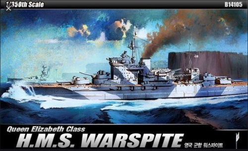 14105 1/350 Queen Elizabeth Class HMS Warspite  Academy
