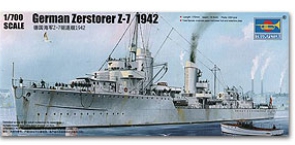 05793 1/700 German Zerstorser Z-7 1942 Trumpeter