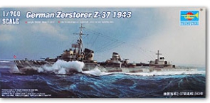05791 1/700 German Zerstorser Z-37, 1943 Trumpeter