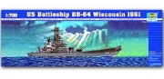 05706 1/700 US Battleship BB-64 Wisconsin 1991 Trumpeter