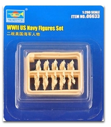 06633 1/200 WWII US Navy Figures Set Trumpeter