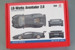 [사전 예약] HD03-0550 1/24 LB-Works Aventador 2.0 Full Detail Kit (Resin+PE+Decals+Metal Wheels+Metal parts+Meta