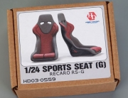 [사전 예약 ~6/5일] HD03-0559 1/24 Sports Seats (G) Racing Seat RS-G (Resin+Decals+PE)