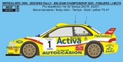 REJ0099 Transkit - Subaru Impreza WRC 00 Snijers - Belgian Rally Championship 2003 1/24 for Tamiya kit