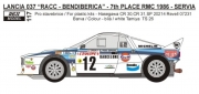 REJ0117 Decal – Lancia 037 „Bendix - RACC“ -Rallye Monte Carlo 1986 – S.Servia 1/24 for Hasegawa kit