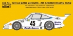 REJ0323 Decal – Porsche 935 K3 - 1979 Le Mans 24 hours - Kremer Racing Team 1/24 for NuNu / Platz kit
