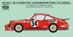 REJ12002 Decal – Porsche 934 - LeMans 1976 #54 - BP Meznarie team - 1/12 for Tamiya kits