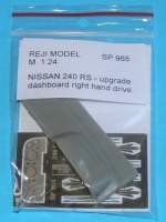 REJSP965 Transkit - Nissan 240 RS - dashboard right hand drive + P/E parts 1/24 for Beemax kit