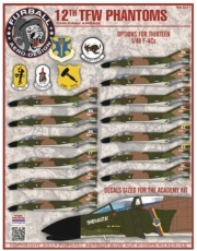 FUR48-031 1/48 F-4C 12th Tactical Fighter Wing Decal