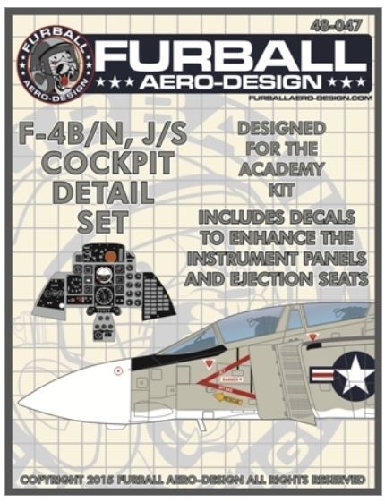 FUR48-047 1/48 F-4B/N,J/S Cockpit Detail Set Decal