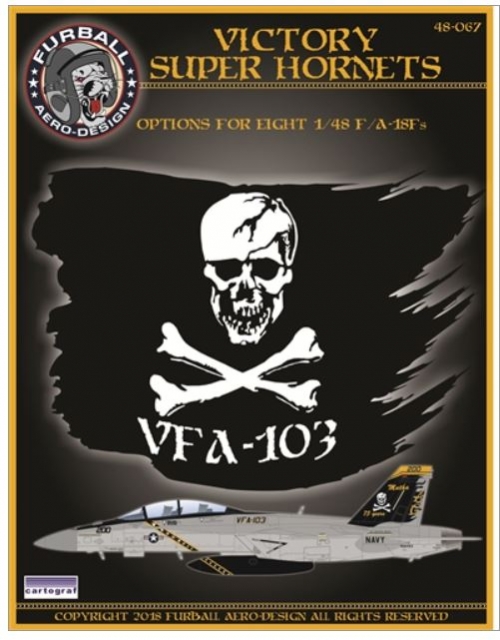 FUR48-067 1/48 F-18F VFA-103 Victory SUPER Hornets Decal