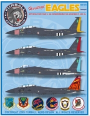 FUR48-071 1/48 F-15C/E Heritage Eagles Decal