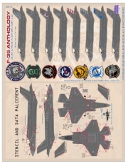 FUR72-008 1/72 F-35 Anthology Part III Decal