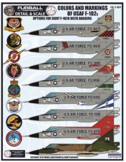 FURF/D&S-4817 1/48 F-102 Colors & Markings Detail & Scale