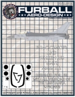 FURFMS-012 1/48 F-16C Vinyl Mask Set for theTamiya Kit MASK SETS