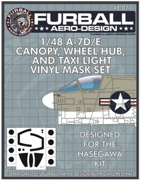 FURFMS-021 1/48 A-7D/E Vinyl mask Set for theHasegawa Kit MASK SETS