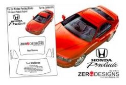 DZ577 1:24 Honda Prelude Pre Cut Window Painting Masks (Fujimi) ZD-WM-0076