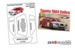 ZD-WM-0058 1:24 Toyota Celica TA64 Rally Pre Cut Window Painting Masks (Beemax) ZD-WM-0058