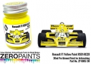 DZ668 Renault F1 Yellow Paint RS01-RE20 30ml ZP-1085