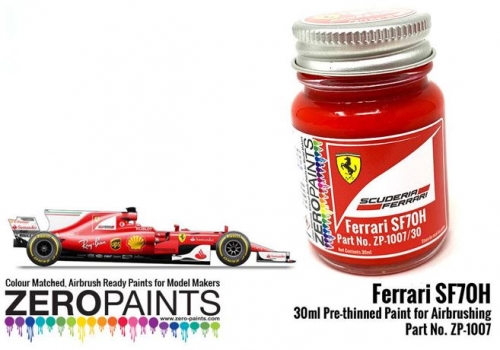 [사전 예약] ZP-1007 Ferrari SF70H (2017 Formula One) Red Paint 30ml ZP-1007