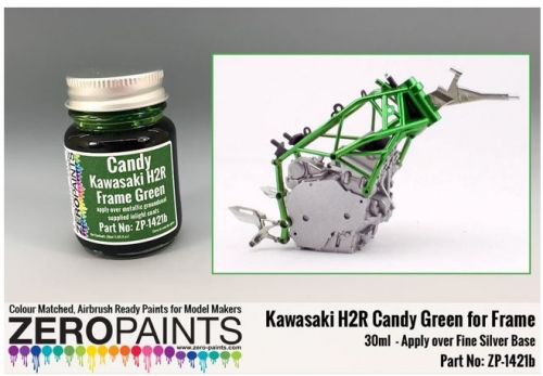 [사전 예약] ZP-1421 Kawasaki H2R Frame Candy Green Paint 30ml ZP-1421