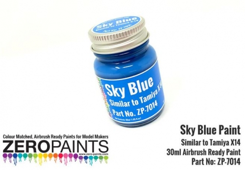 [사전 예약] ZP-7014 Sky Blue Paint 30ml - Similar to Tamiya X-14 ZP-7014