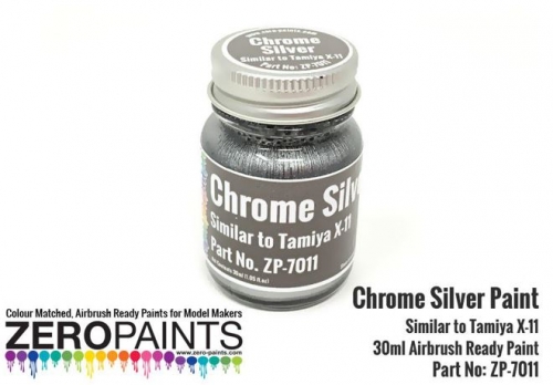 [사전 예약] ZP-7009 Chrome Silver Paint 30ml - Similar to Tamiya X-11 ZP-7009