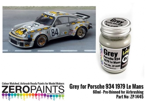 [사전 예약] ZP-1445 Grey for Porsche 934 1979 #84 Le Mans Paint 60ml ZP-1445