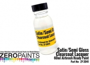 DZ744 Satin (Semi Gloss) Clearcoat Lacquer 60ml (Pre-Thinned for Airbrushing) ZP-3041