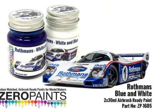 [사전 예약] ZP-1605 Rothmans Blue and White Paint Set 2x30ml ZP-1605