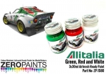 [사전 예약] ZP-1580 Alitalia (Lancia) Green, Red and White Paint Set 3x30ml ZP-1580