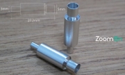ZT022-S HKS metal exhaust (L size) Silver