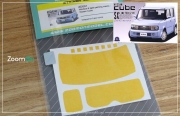 ZD091 Window & light painting masks - Nissan Cube Designed for 1/24 Fujimi kit.