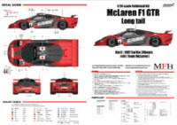 K378 1/24 McLaren F1GTR Long Tail ver.C Team McLaren #44 Model Factory Hiro