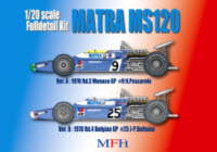 K409 1/20 Matra MS120 ver.A 1970 Monaco GP Model Factory Hiro