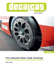 DCL-LOG012 1/20 Tire sidewall white chalk markings