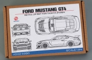 [사전 예약 ~3/23일] HD02-0390 1/24 Ford Mustang GT4 For Tamiya (24354)（PE+Resin+Metal parts）
