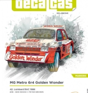 DCL-DEC041 1/24 MG Metro 6r4 Golden Wonder 42. Lombard RAC 1986 # 36 - Ken Wood + Peter Brown