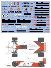 SHK-D427 1/20 McLaren MP4/7 Tamiya 프라모델 적용