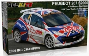 [사전 예약] BEL001 1/24 Belkits 벨킷츠 푸조 랠리 Peugeot 207 S2000 Kris Meeke, Paul Nagle 2009 Ypres Westhoek Rally Winner