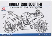 HD02-0408 1/12 Honda CBR1000RR-R Detail-up Set For Tamiya 14138（PE+Metal parts+Metal Logo）
