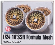 [사전 예약 ~3/23일] HD03-0587 1/24 16' SSR Formula Mesh Wheels (Resin+Metal Wheels)