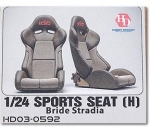 HD03-0592 1/24 Sports Seats (H) Edirb Stradia (Resin+Decals+PE)