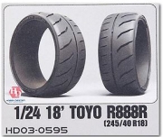 [사전 예약 ~3/23일] HD03-0595 1/24 18' Toyo R888R (245/40 R18) Tires
