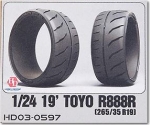 [사전 예약] HD03-0597 1/24 19' Toyo R888R (265/35 R19) Tires