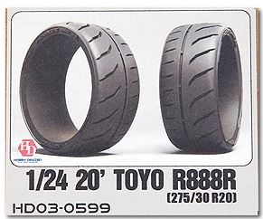 [사전 예약] HD03-0599 1/24 20' Toyo R888R (275/30 R20) Tires