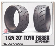 HD03-0599 1/24 20' Toyo R888R (275/30 R20) Tires